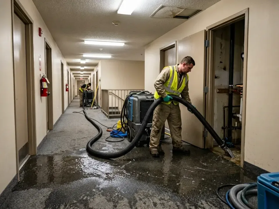 multi-unit-apartment-hallway-f-005 — frequently asked questions, Emergency Burst Pipe Water Extraction & Removal in Myrtle B…